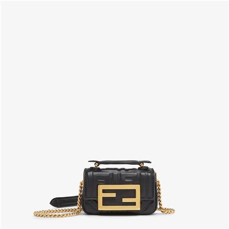 mini baguette chain fendi|small Fendi bag with strap.